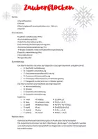 Vorschau - Arbeitsblätter - WEIHNACHTSSTUNDE CHEMIE - Zauberflocken mit Komplexchemie - Seite 1