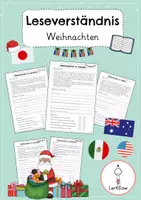 Vorschau - Arbeitsblätter - Lesetraining Weihnachten in anderen Ländern | Kl. 2 - 4 - Deckblatt
