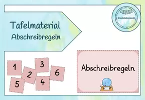 Vorschau - Mal- und Bastelvorlagen - Abschreibregeln/Abschreibtipps: Materialpaket - Seite 1