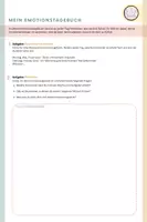 Vorschau - Arbeitsblätter - Soziales Lernen: Emotionstagebuch - Seite 1