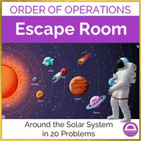 förhandsvisning - Matematikaktivitet: driftsordningen | Digital resurs Escape Room 🇬🇧 - försättsblad