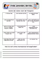 Vorschau - Spiele - Finde jemanden, der/die... - für viele Fächer der Sek I und Oberstufe - Seite 1