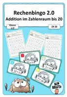 Vorschau - Arbeitsblätter - Rechenbingo 2.0 - Addition im ZR 20 - Deckblatt