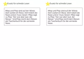 Vorschau - Unterrichtsreihen - Leseübung 15 für die 1. Klasse zum Laut -ie - Seite 2