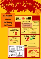 Vorschau - Präsentationen/Tafelbilder - La negación - Einführung im Plenum - Deckblatt