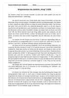 Vorschau - Arbeitsblätter - Lyrik des Expressionismus: "Krieg" (Franziska Stoecklin) Probearbeit mit Beispielanalyse, Kriegslyrik / politische Lyrik | Deutsch Klasse 10-11 - Seite 3
