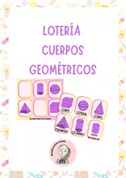 Vista previa - Juegos / Gamificación - JUEGO LOTERÍA DE CUERPOS GEOMÉTRICOS - Portada