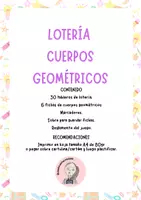 Vista previa - Juegos / Gamificación - JUEGO LOTERÍA DE CUERPOS GEOMÉTRICOS - página 2