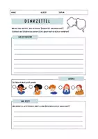 Vorschau - Arbeitsblätter - "Denkzettel" - Reflexionsbogen für Schüler:innen - Deckblatt
