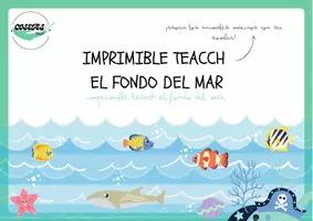 Vista previa - Refuerzo / NEE / Materiales de apoyo - IMPRIMIBLE TEACCH EL FONDO DEL MAR - página 1