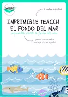 Vista previa - Refuerzo / NEE / Materiales de apoyo - IMPRIMIBLE TEACCH EL FONDO DEL MAR - Portada