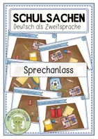 Vorschau - Fördermaterial/Inklusion - SCHULSACHEN Sprechanlass - Deckblatt