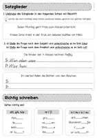 Vorschau - Arbeitsblätter - Kleine Lernstandserhebung Anfang 4. Klasse - Deutsch - Seite 3