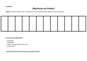 Vorschau - Arbeitsblätter - Farbenlehre- Arbeitsblatt - Seite 2