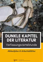 Vorschau - Arbeitsblätter - Verfassungsviertelstunde Deutsch Klasse 11: Dunkle Kapitel der Literatur #demokratiestärken - Deckblatt