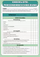 Vorschau - Arbeitsblätter - Die Personenbeschreibung - Merkblatt, Checkliste und Feedback-Bogen zur Reflexion - Seite 2