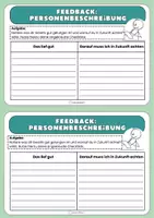 Vorschau - Arbeitsblätter - Die Personenbeschreibung - Merkblatt, Checkliste und Feedback-Bogen zur Reflexion - Seite 3