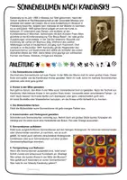 Vorschau - Arbeitsblätter - Bunte Sonnenblumen nach Wassily Kandinsky - Kunst im Herbst - Seite 1
