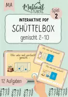 Vorschau - Stationenlernen - Zahlzerlegung - Schüttelbox - gemischt 2-10 (Spiel 1) - interaktive PDF/Quiz - Deckblatt