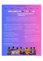 Vorschau - Arbeitsblätter - Subjuntivo nach unpersönlichen Ausdrücken – Text und Arbeitsblatt zum Thema El día de la amistad - Seite 1