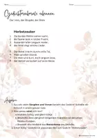 Vorschau - Unterrichtsreihen - Herbstgedichte I Lyrik I Grundlagen - Seite 3