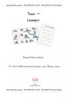 Vorschau - Arbeitsblätter - Town - Lesespur - Deckblatt