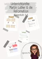 Vorschau - Unterrichtsreihen - Unterrichtsreihe: Martin Luther & die Reformation - mit Verlaufsplänen und LZK - Deckblatt