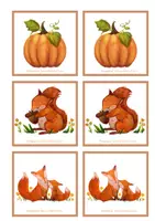 anteprima - Flashcard - MEMORY AUTUNNO - FLASHCARD - Pagina 1