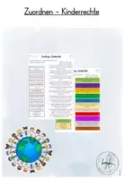 Vorschau - Arbeitsblätter - Kinderrechte - Zuordnung der Kinderrechte - Arbeitsblatt - Deckblatt