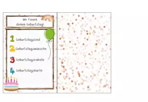 Vorschau - Poster - Aufsteller für das Geburtstagsritual | Regenbogen - Seite 1