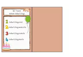 Vorschau - Poster - Aufsteller für das Geburtstagsritual | Regenbogen - Seite 2