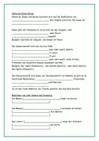 Vorschau - Arbeitsblätter - Numerus Kasus Genus Aufgaben Lösungen - Seite 1