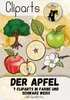 Vorschau - selbst erstellte Cliparts/Grafiken - Cliparts - Der Apfel/ Apfelbaum - Deckblatt