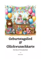 Vorschau - Anderer Materialtyp - Lied zum Kindergeburtstag & Glückwunschkarte - Deckblatt