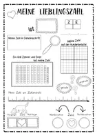 Vorschau - Arbeitsblätter - Portfolio: Meine Lieblingszahl ZR 100 - Seite 1