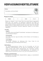 Vorschau - Arbeitsblätter - Printmedien und Pressefreiheit: Verfassungsviertelstunde #demokratiestärken - Seite 1