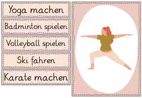 Vorschau - Fördermaterial/Inklusion - Bild- und Wortkarten: Sportarten - Deckblatt