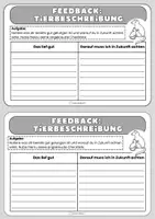 Vorschau - Arbeitsblätter - Die Tierbeschreibung - Merkblatt, Checkliste und Feedback-Bogen zur Reflexion - Seite 3