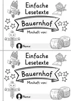 Vorschau - Arbeitsblätter - Miniheft 10 Lesetexte - Thema Bauernhof | Deutsch 1. Klasse - Seite 2