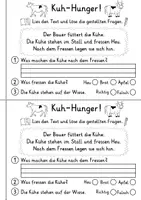 Vorschau - Arbeitsblätter - Miniheft 10 Lesetexte - Thema Bauernhof | Deutsch 1. Klasse - Seite 3