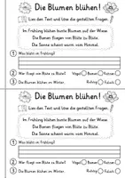 Vorschau - Mal- und Bastelvorlagen - Miniheft 10 Lesetexte - Thema Frühling | Deutsch 1. Klasse - Seite 3