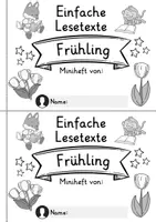Vorschau - Mal- und Bastelvorlagen - Miniheft 10 Lesetexte - Thema Frühling | Deutsch 1. Klasse - Seite 2