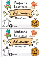 Vorschau - Arbeitsblätter - Miniheft 10 Lesetexte - Thema Halloween | Deutsch 1. Klasse - Seite 1