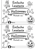 Vorschau - Arbeitsblätter - Miniheft 10 Lesetexte - Thema Halloween | Deutsch 1. Klasse - Seite 2