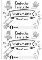 Vorschau - Arbeitsblätter - Miniheft 10 Lesetexte - Thema Instrumente | Deutsch 1. Klasse - Seite 2