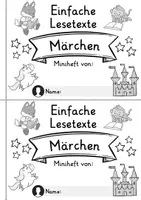 Vorschau - Mal- und Bastelvorlagen - Miniheft 10 Lesetexte - Thema Märchen | Deutsch 1. Klasse - Seite 2