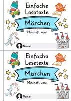 Vorschau - Mal- und Bastelvorlagen - Miniheft 10 Lesetexte - Thema Märchen | Deutsch 1. Klasse - Seite 1