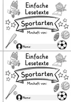Vorschau - Arbeitsblätter - Miniheft 10 Lesetexte - Thema Sport | Deutsch 1. Klasse - Seite 2