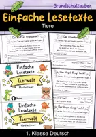 Vorschau - Arbeitsblätter - Einfache Lesetexte | 20 Minihefte | Materialpaket | Deutsch 1. Klasse - Seite 1