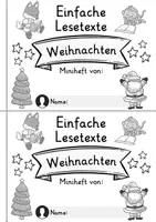 Vorschau - Mal- und Bastelvorlagen - Miniheft 10 Lesetexte - Thema Weihnachten | Deutsch 1. Klasse - Seite 2